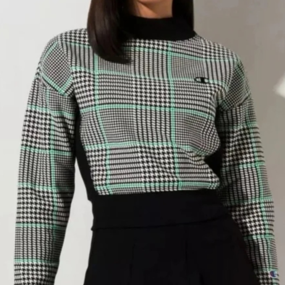 Champion Black and White Houndstooth Sweater